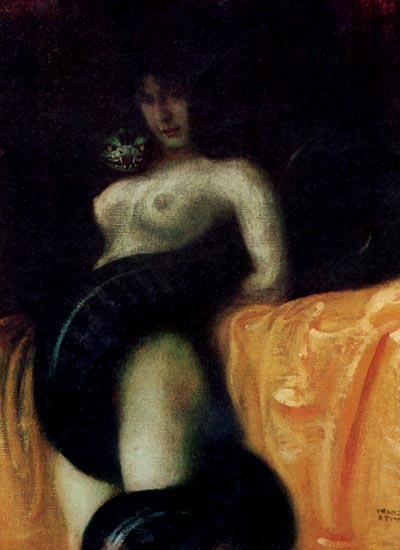 Franz Stuck Sensuality 1891 Fine Art Print