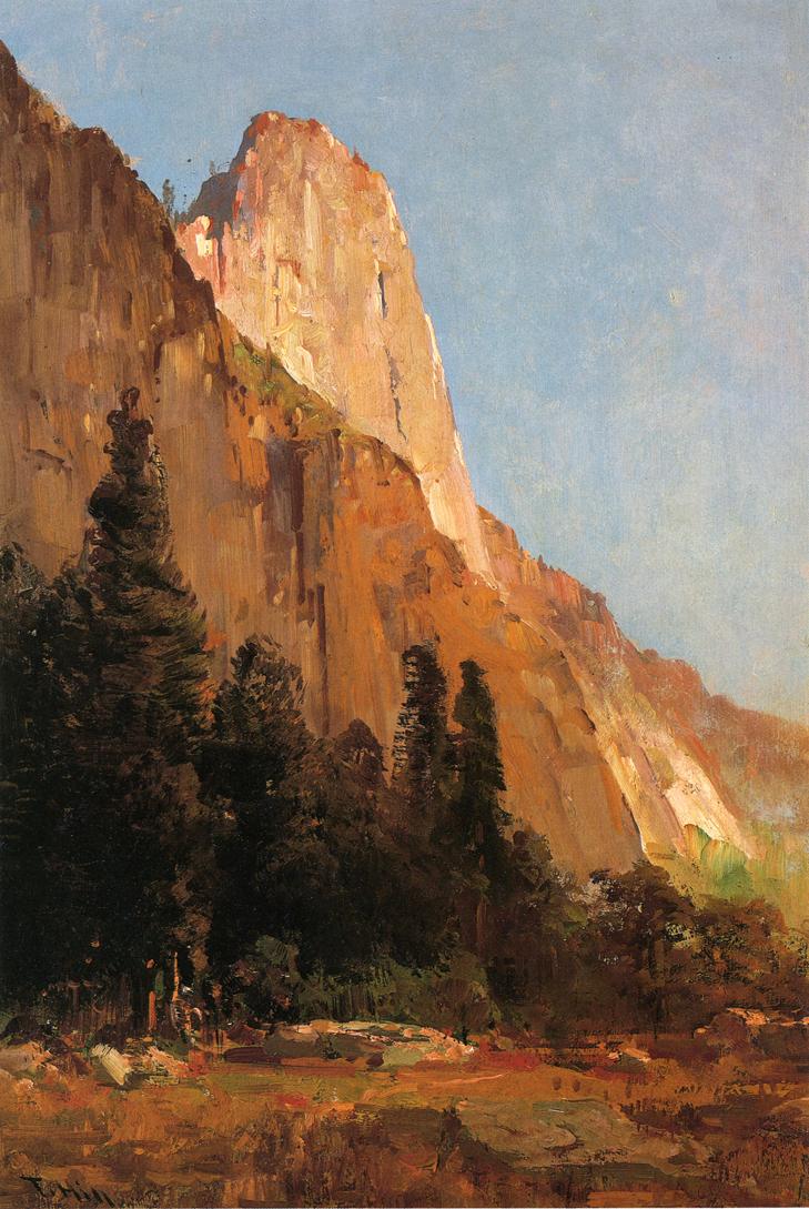 Thomas Hill Sentinel Rock, Yosemite 1880 Fine Art Print