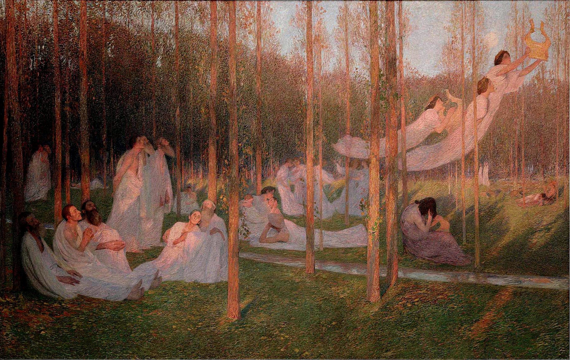 Henri Martin Serenity, illustration for Book VI of the Aeneid 1899 Fine Art Print