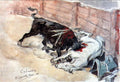 Vasily Surikov Seville. The Bullfight. 1910 Fine Art Print