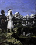 Niko Pirosmani Shamili with a bodyguard 1918 Fine Art Print