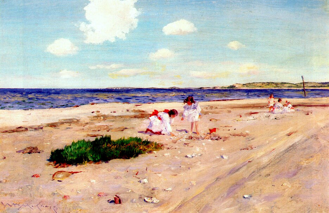 William Merritt Chase Shell Beach at Shinnecock 1892 Fine Art Print