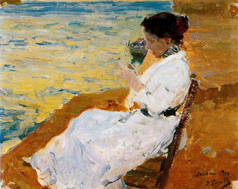 Joaquín Sorolla Shell in Jávea 1900 Fine Art Print