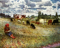Nikolay Bogdanov Belsky Shepherd Girl 1924 Fine Art Print