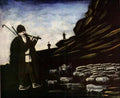 Niko Pirosmani Shepherd with Flock 1910 Fine Art Print