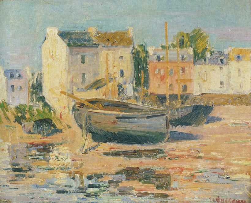Gustave Loiseau Ships at Port 1911 Fine Art Print