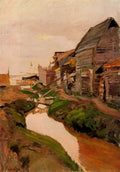 Joaquín Sorolla Shipyard, Valencia Beach 1894 Fine Art Print