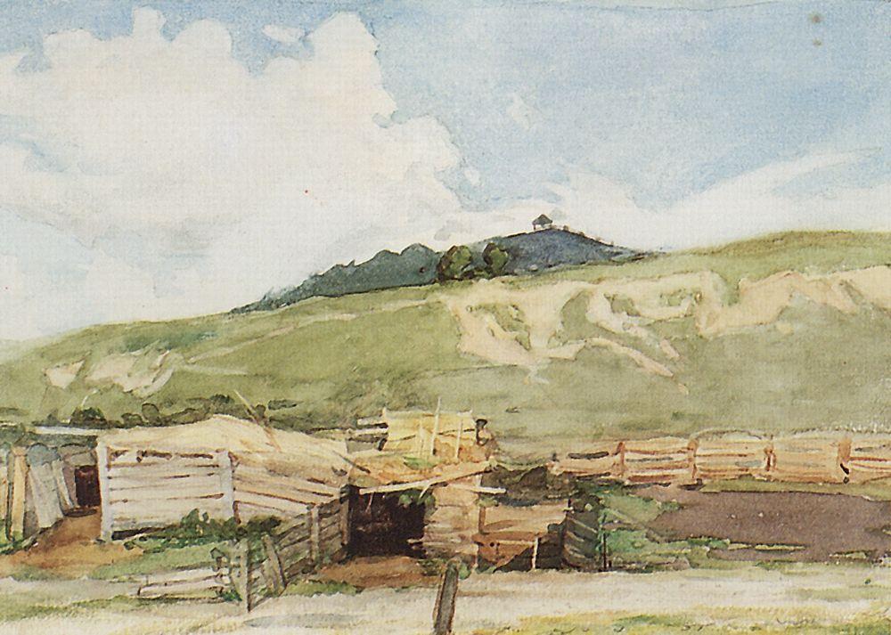 Vasily Surikov Siberian Landscape. Torgoshyno. 1873 Fine Art Print