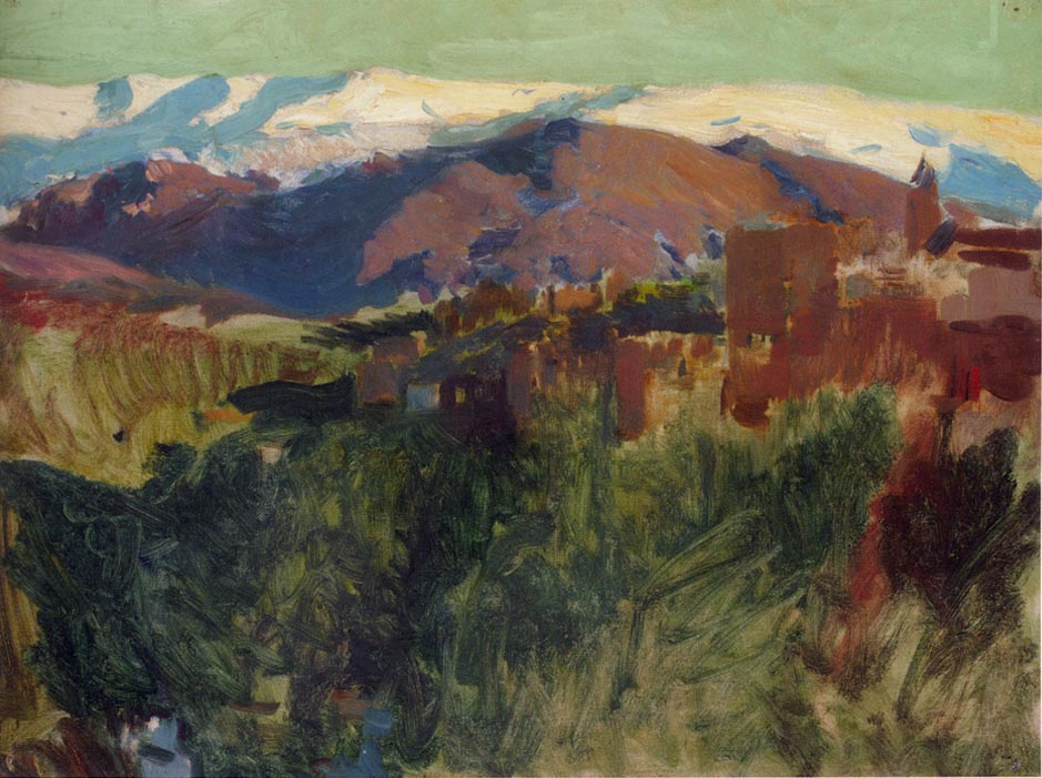 Joaquín Sorolla Sierra Nevada from the Alhambra, Grenada 1910 Fine Art Print