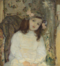 Sigmund Walter Hampel Portrait Artist Daughter 4 Yrs 1908 Fine Art Print Fine Art Print | Jakero77