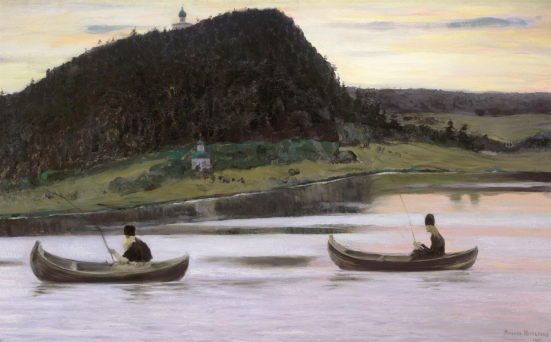 Mikhail Nesterov Silence 1903 Fine Art Print