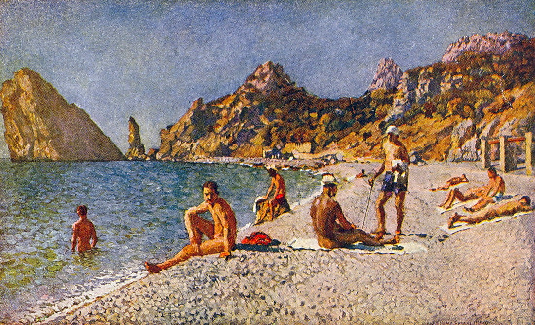 Ilya Mashkov Simeiz Beach 1920 Fine Art Print