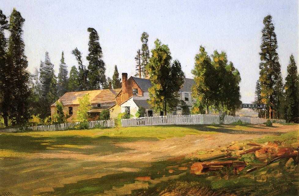 Thomas Hill Sisson's Inn, near Mount Shasta 1899 Fine Art Print