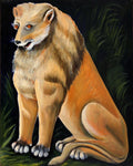 Niko Pirosmani Sitting Yellow Lion 1904 Fine Art Print