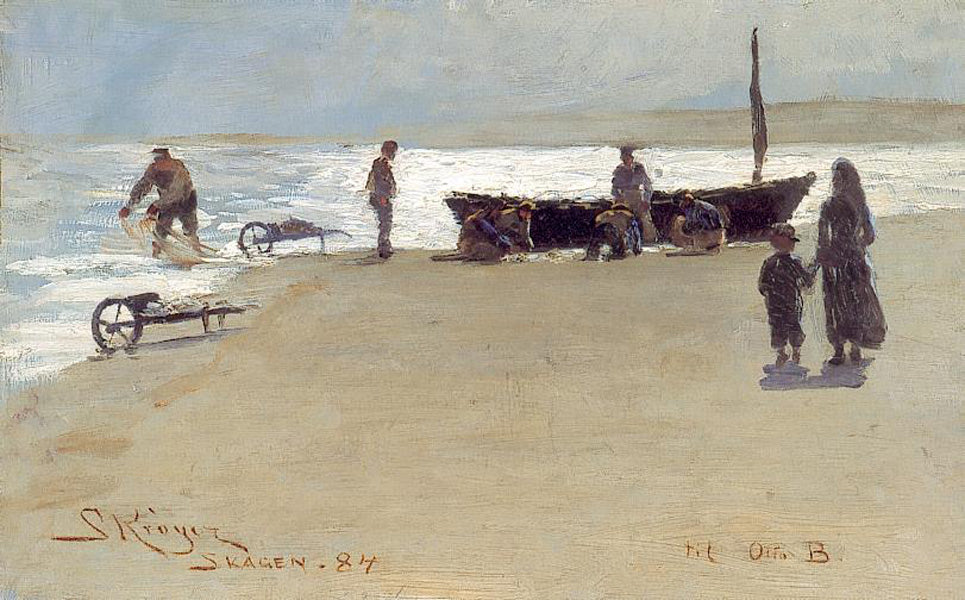 Peder Severin Kroyer Skagen 1884 Fine Art Print