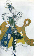 Leon Bakst Sketch for the Ballet 'La Peri', by Paul Dukas 1911 Fine Art Print