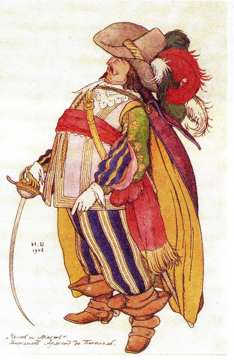Ivan Bilibin Sketch for Fiodor Sollogub’s Spectacle Honor and Revenge 1908 Fine Art Print