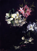 David Johnson Sketch of Apple Blossoms with May Flowers 1873 Fine Art Print