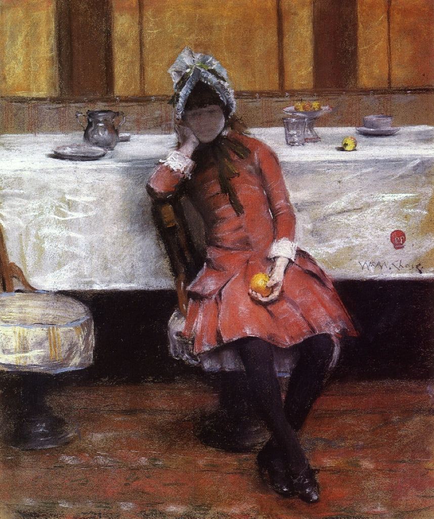 William Merritt Chase Sketch on a Young Girl on Ocean Steamer 1883 Fine Art Print