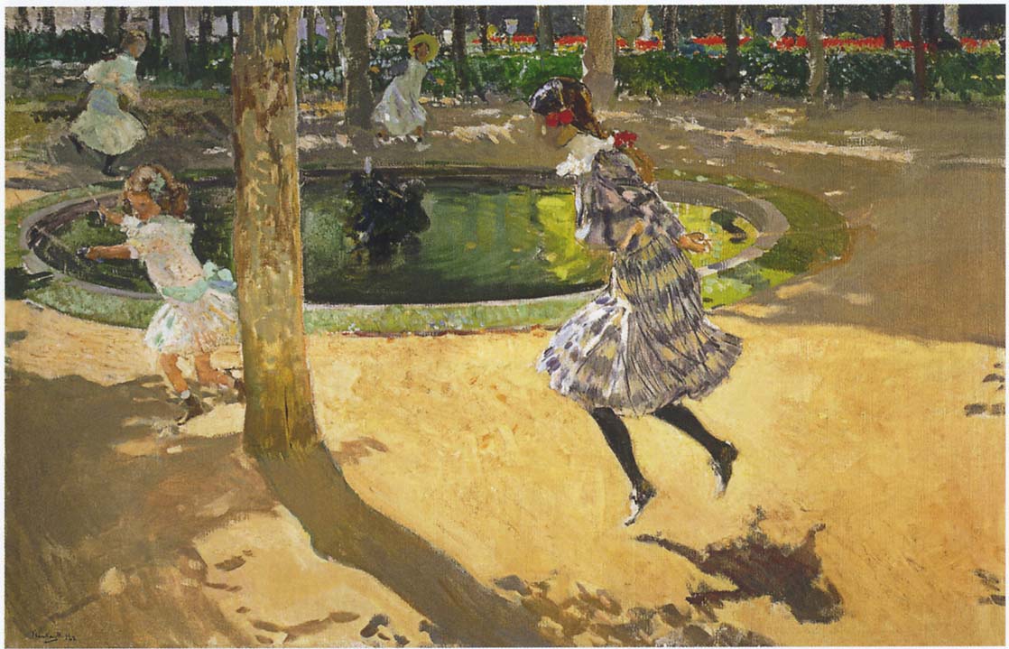 Joaquín Sorolla Skipping rope at La Granja 1907 Fine Art Print