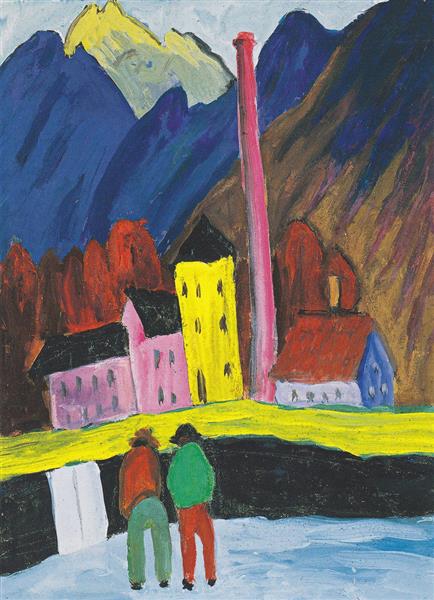 Marianne von Werefkin The Factory 1910-1911 Fine Art Print