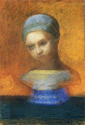 Odilon Redon Small Bust Of A Young Girl 1884 Fine Art Print