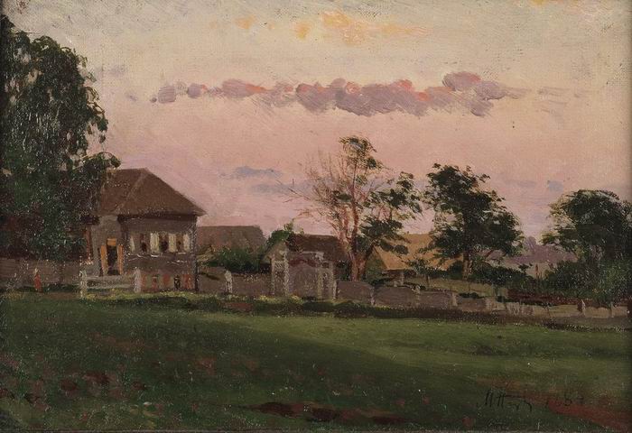 Mikhail Nesterov Small House in Ufa 1884 Fine Art Print