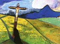 Marianne von Werefkin Cross in a Landscape 1909 Fine Art Print