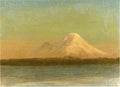 Albert Bierstadt Snow Capped Moutain at Twilight 1868 Fine Art Print