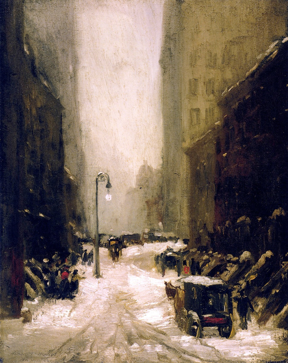 Robert Henri Snow in New York 1902 Fine Art Print