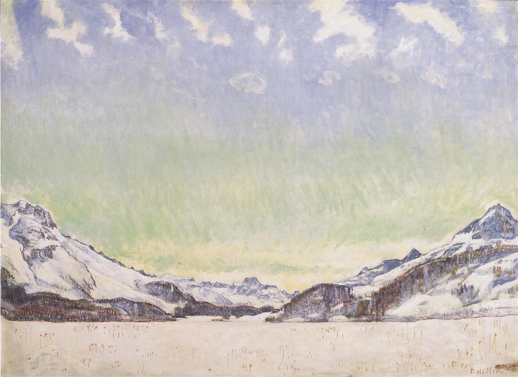 Ferdinand Hodler Snow in the Engadine 1907 Fine Art Print