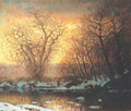 Laszlo Mednyanszky Snow-Melting 1899 Fine Art Print