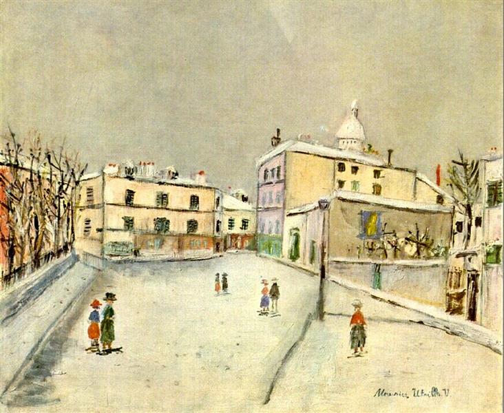 Maurice Utrillo Snow over Montmartre 1934 Fine Art Print