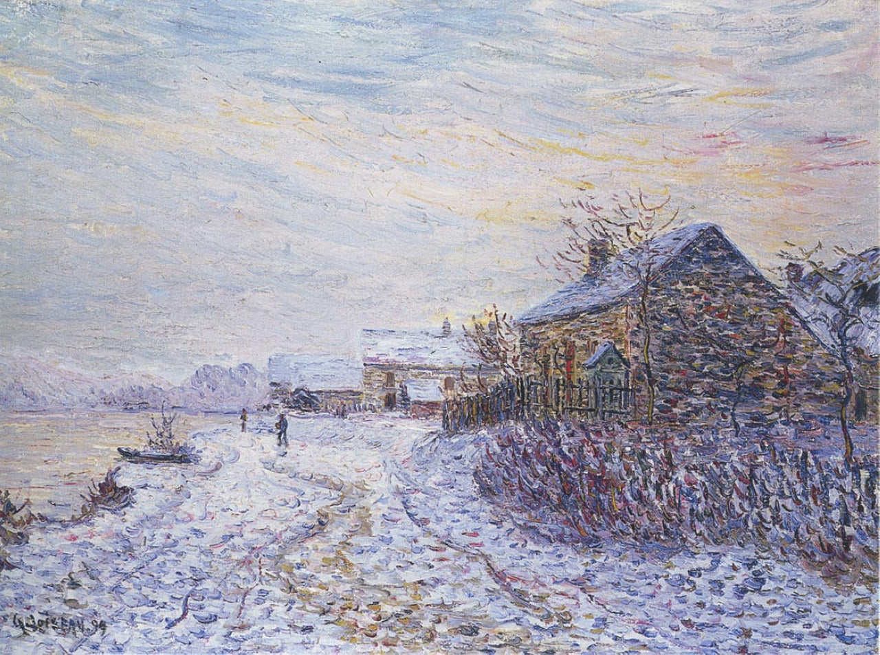 Gustave Loiseau Snow Rifts Near the Seine 1899 Fine Art Print