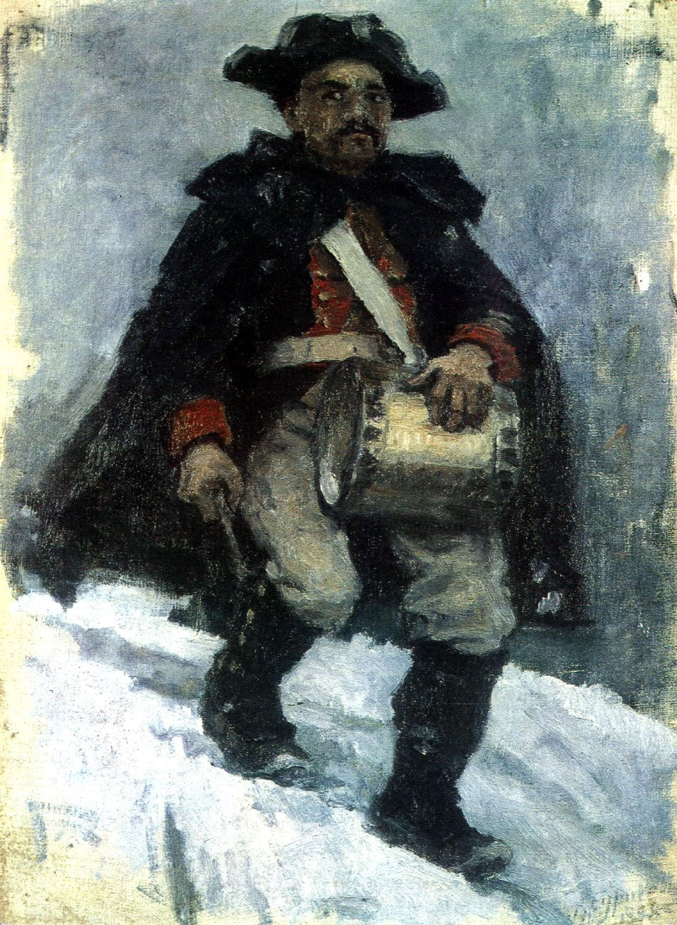 Vasily Surikov Soldier with Drum 1898 Fine Art Print