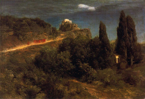 Arnold Böcklin Soldiers Amount Towards a Mountain Fortress 1871 Fine Art Print