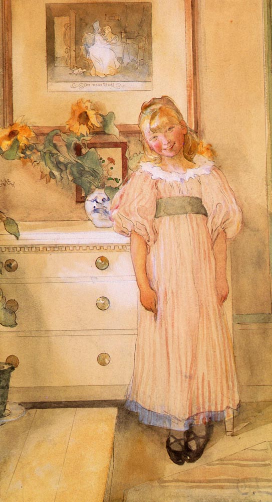 Carl Larsson Solrosorna 1893 Fine Art Print