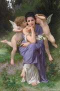 William-Adolphe Bouguereau Songs of Spring 1889 Fine Art Print