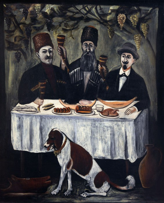 Niko Pirosmani The Feast in a Grape Gazebo 1905 Fine Art Print