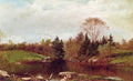 David Johnson Spring - a Study on the Bronx at Mt. Vernon 1873 Fine Art Print