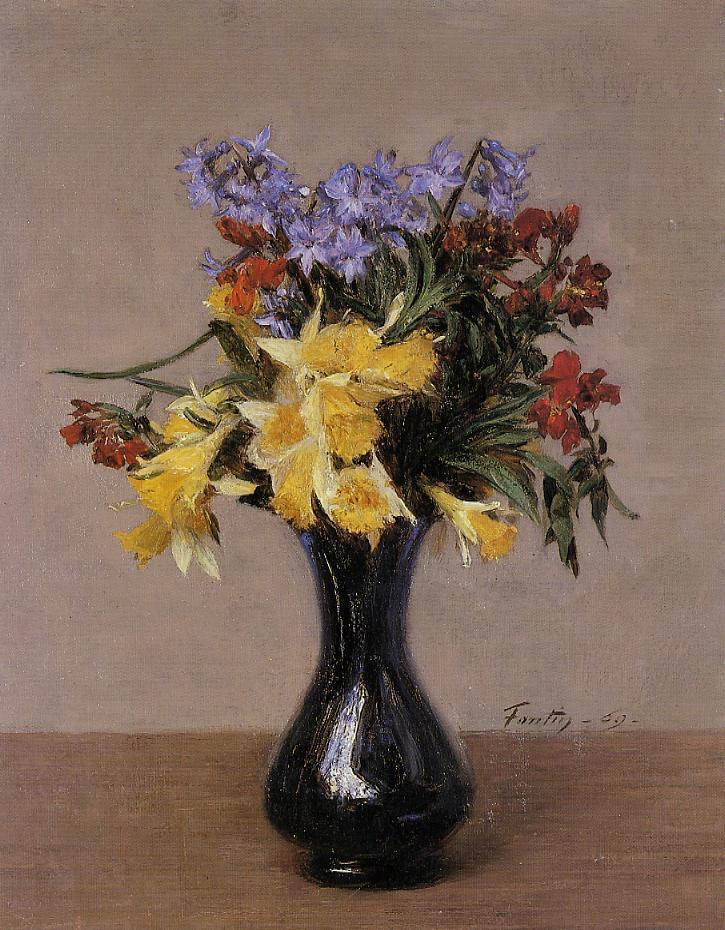 Henri Fantin-Latour Spring Flowers 1869 Fine Art Print