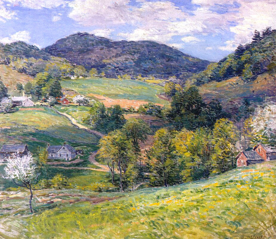 Willard Metcalf Spring in the Valley 1924 Fine Art Print