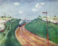 Pyotr Konchalovsky Spring Landscape with Train 1931 Fine Art Print