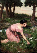 John William Waterhouse Spring Spreads One Green Lap of Flowers 1910 Fine Art Print