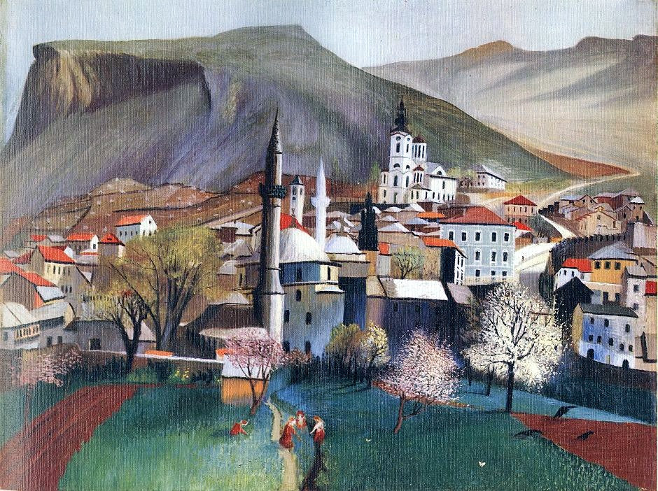 Tivadar Kosztka Csontvary Springtime in Mostar 1903 Fine Art Print