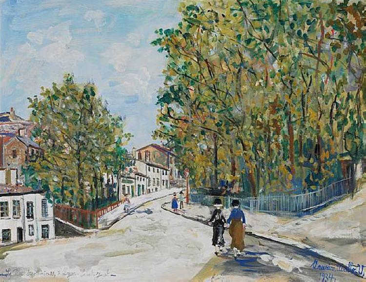 Maurice Utrillo Square Minimes 1934 Fine Art Print