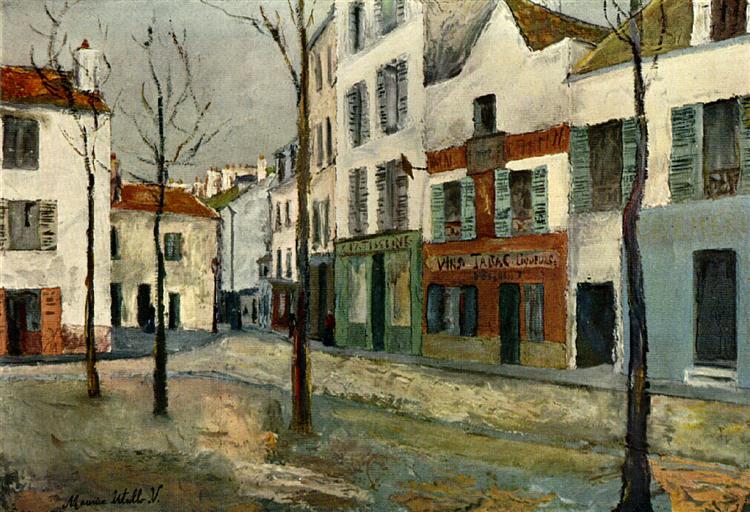 Maurice Utrillo Square Tertre on Montmartre 1910 Fine Art Print