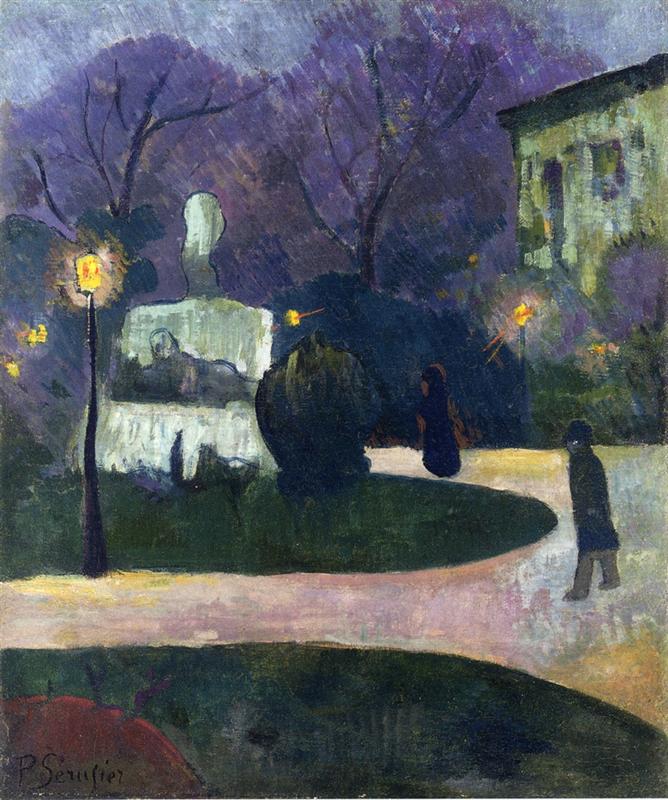Paul Serusier Square with Street Lamp 1891 Fine Art Print