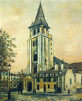 Maurice Utrillo St. Germain Church 1917 Fine Art Print