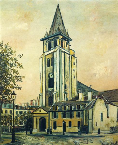 Maurice Utrillo St. Germain Church 1917 Fine Art Print